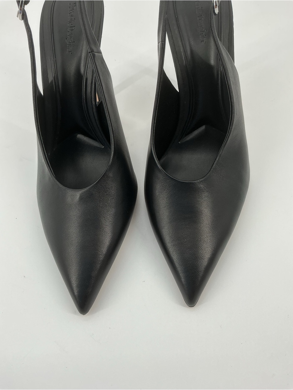 Favorite Daughter Remy 95MM Black Leather Slingback Pumps Size 9 - Picture 4 of 11
